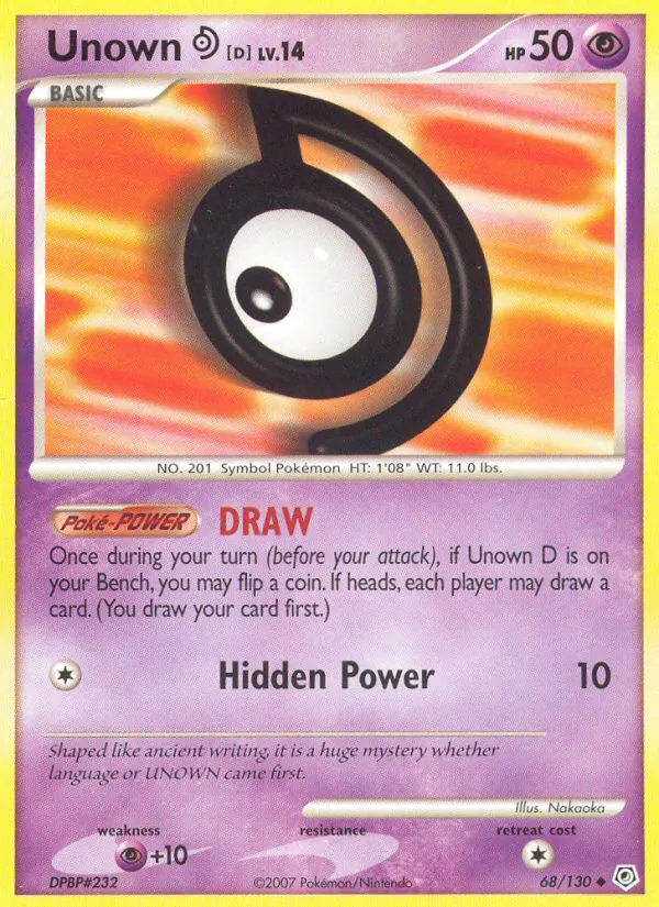 Unown D 68 · Diamond & Pearl