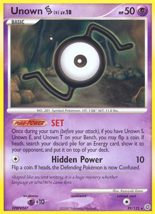 Unown S 39 · Secret Wonders