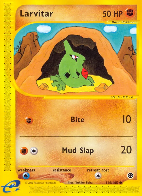 Larvitar 116 · Expedition Base Set