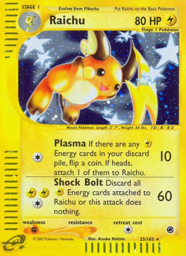 Raichu 25 · Expedition Base Set