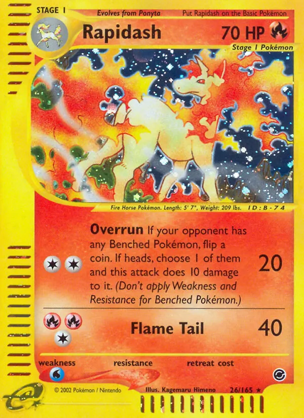 Rapidash 26 · Expedition Base Set