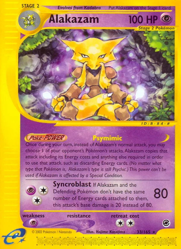 Alakazam 33 · Expedition Base Set