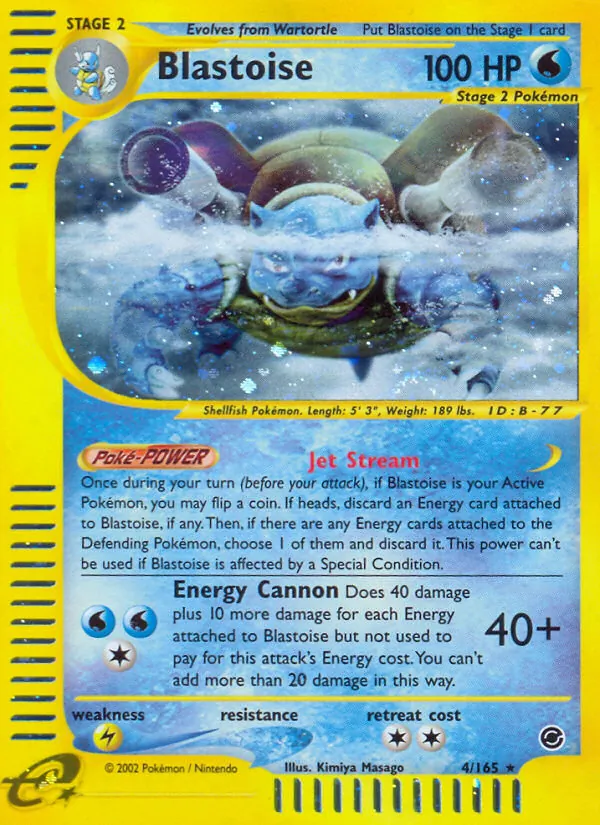 Blastoise 4 · Expedition Base Set