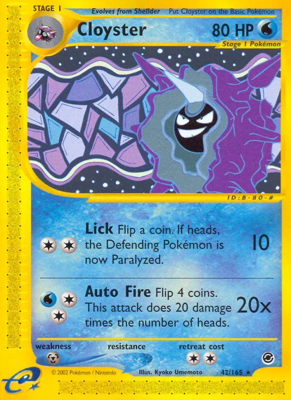 Cloyster 42 · Expedition Base Set