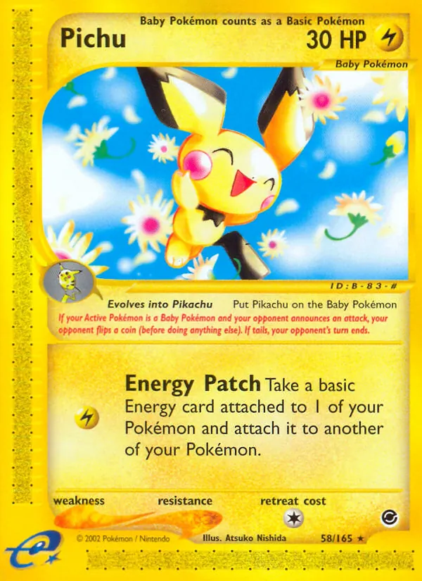 Pichu 58 · Expedition Base Set