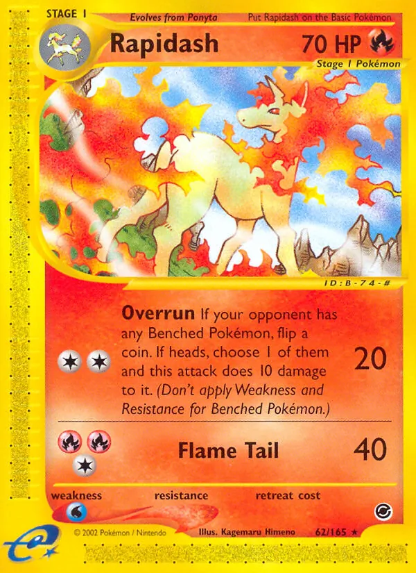 Rapidash 62 · Expedition Base Set