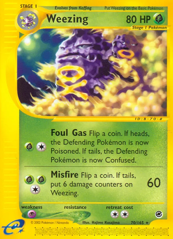 Weezing 70 · Expedition Base Set