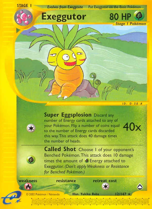 Exeggutor 12 · Aquapolis