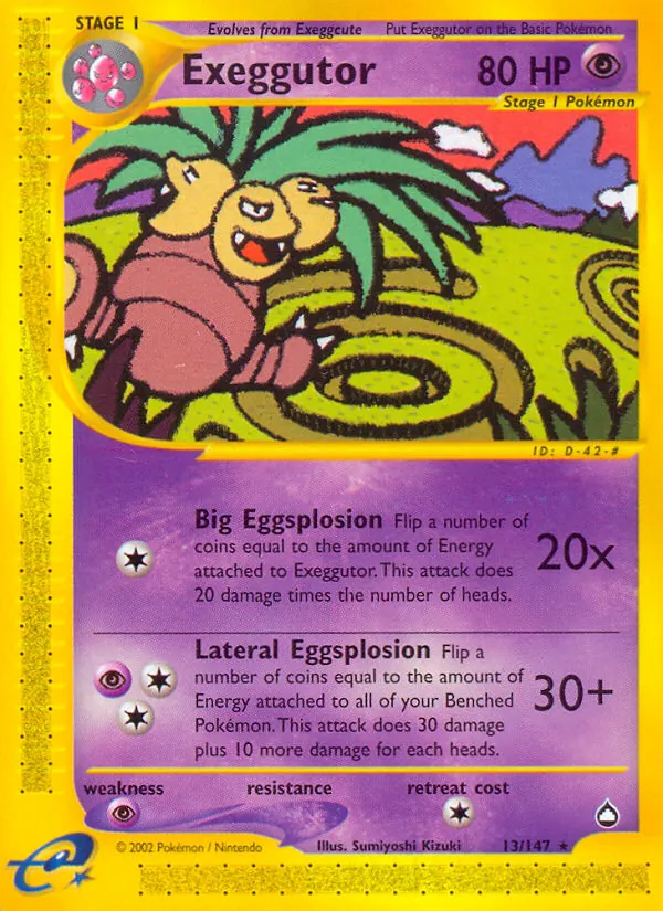 Exeggutor 13 · Aquapolis