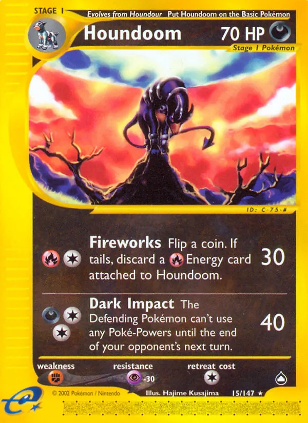 Houndoom 15 · Aquapolis