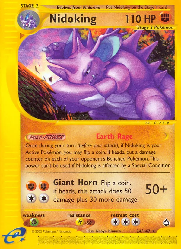 Nidoking 24 · Aquapolis