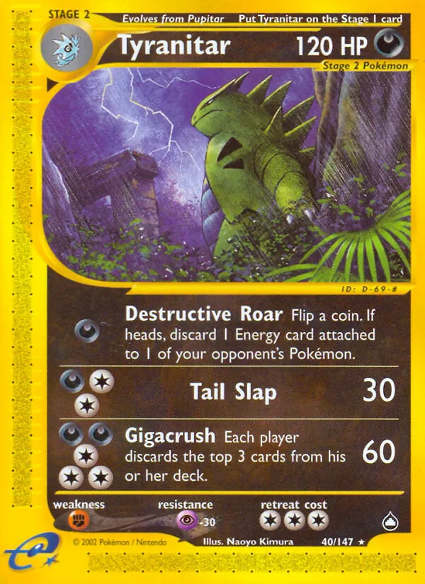 Tyranitar 40 · Aquapolis