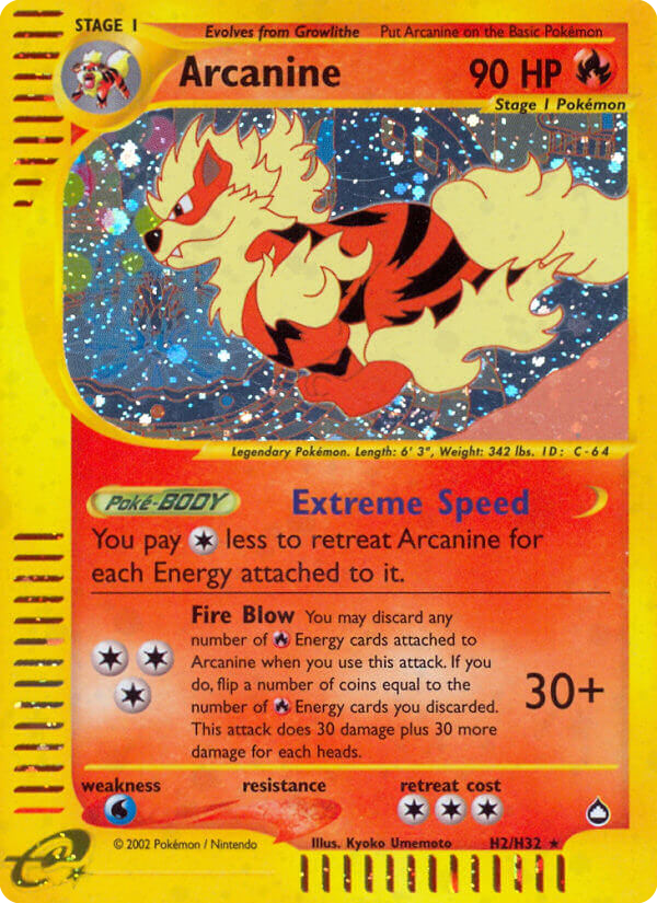 Arcanine H02 · Aquapolis