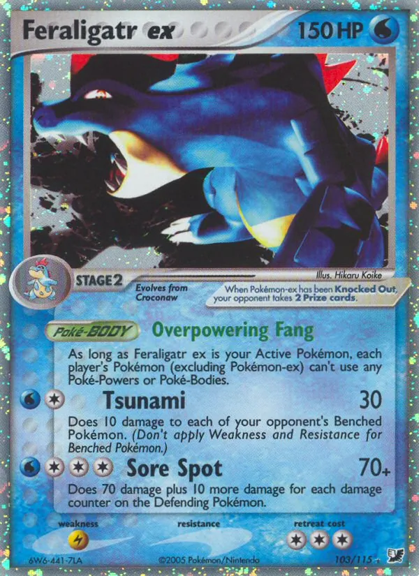 Feraligatr ex 103 · Unseen Forces