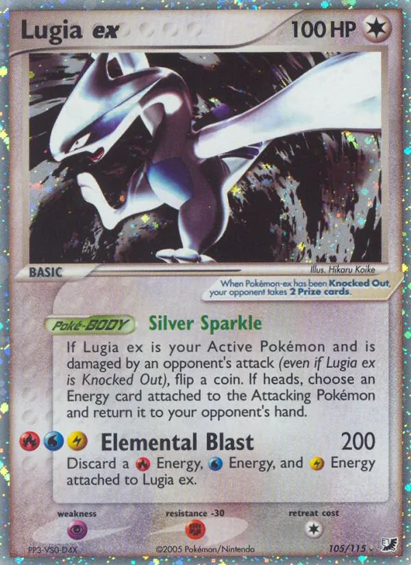 Lugia ex 105 · Unseen Forces