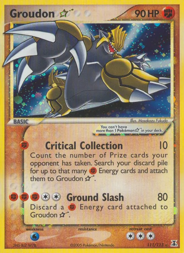 Groudon Star 111 · Delta Species