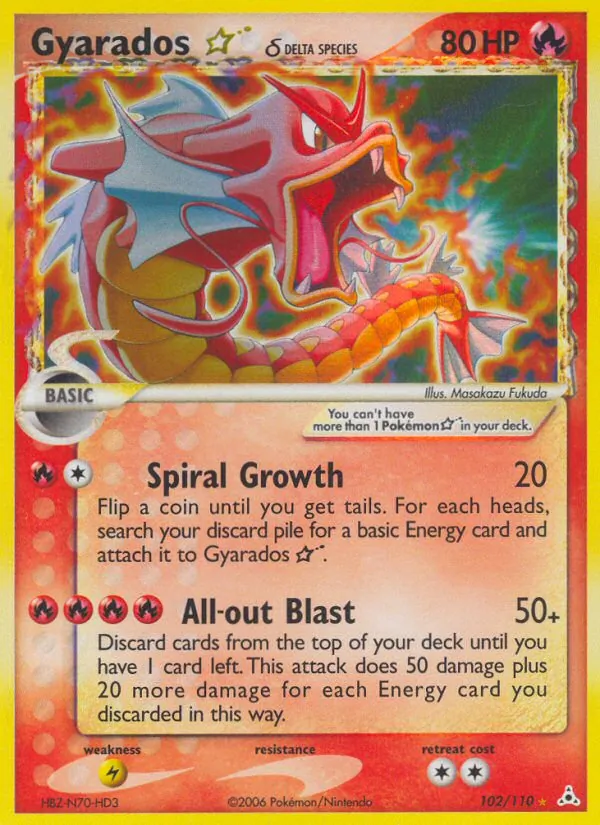 Gyarados ☆ δ 102 · Holon Phantoms