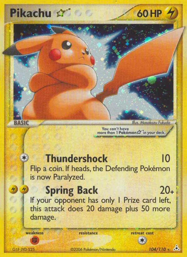 Pikachu Star 104 · Holon Phantoms