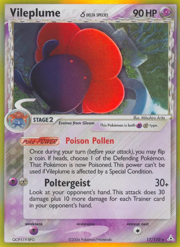 Vileplume δ 17 · Holon Phantoms