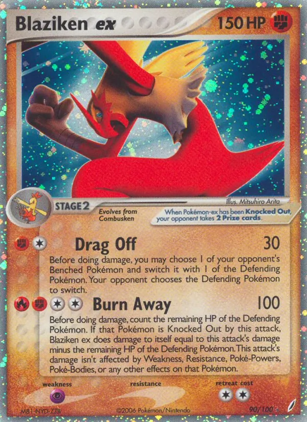 Blaziken ex 90 · Crystal Guardians