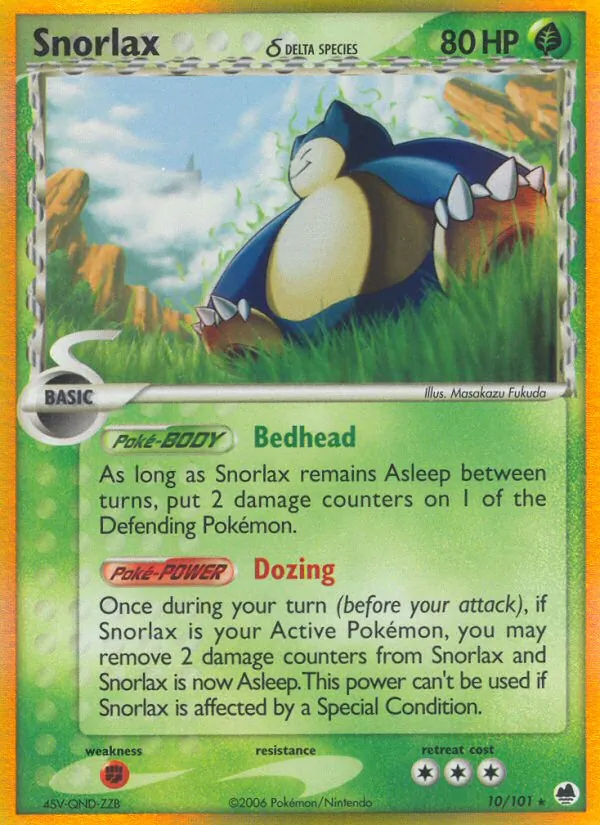 Snorlax δ 10 · Dragon Frontiers
