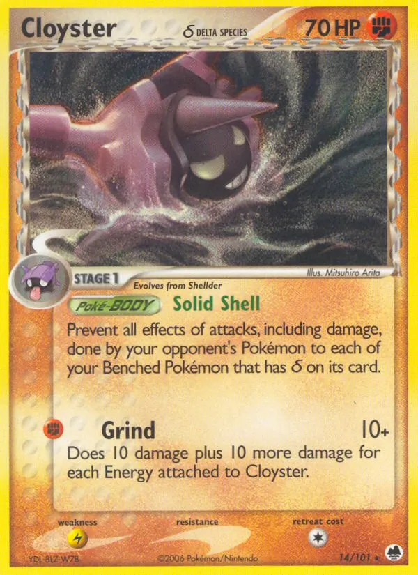 Cloyster δ 14 · Dragon Frontiers