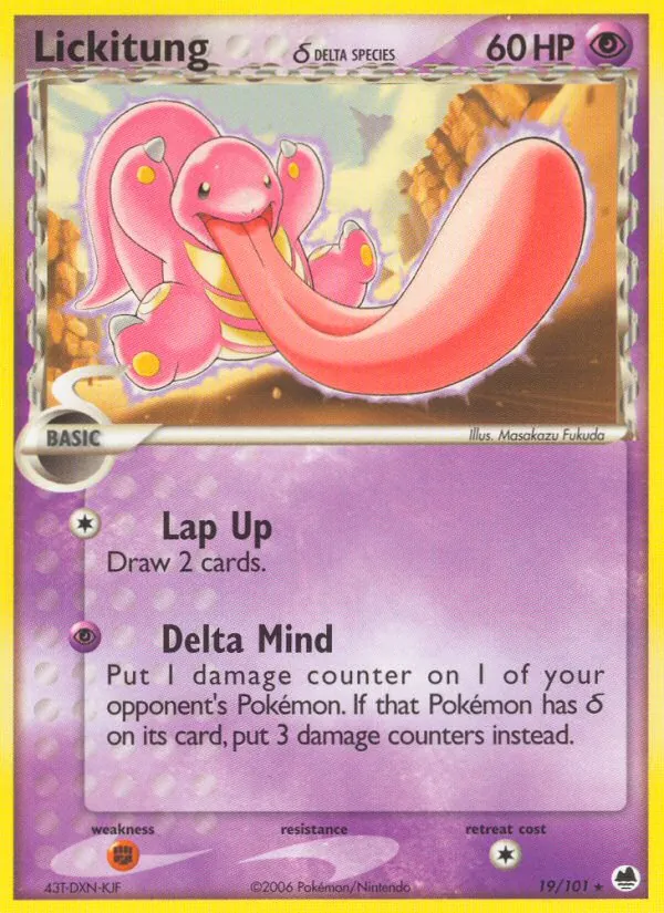 Lickitung δ 19 · Dragon Frontiers