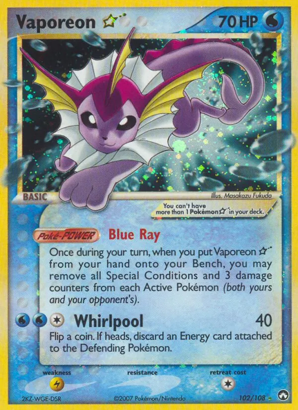 Vaporeon ☆ 102 · Power Keepers