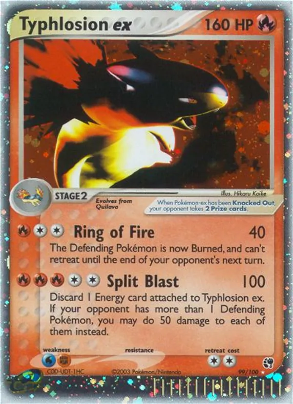 Typhlosion ex 99 · Sandstorm
