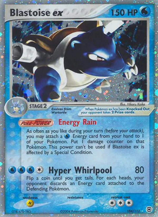 Blastoise ex 104 · FireRed & LeafGreen