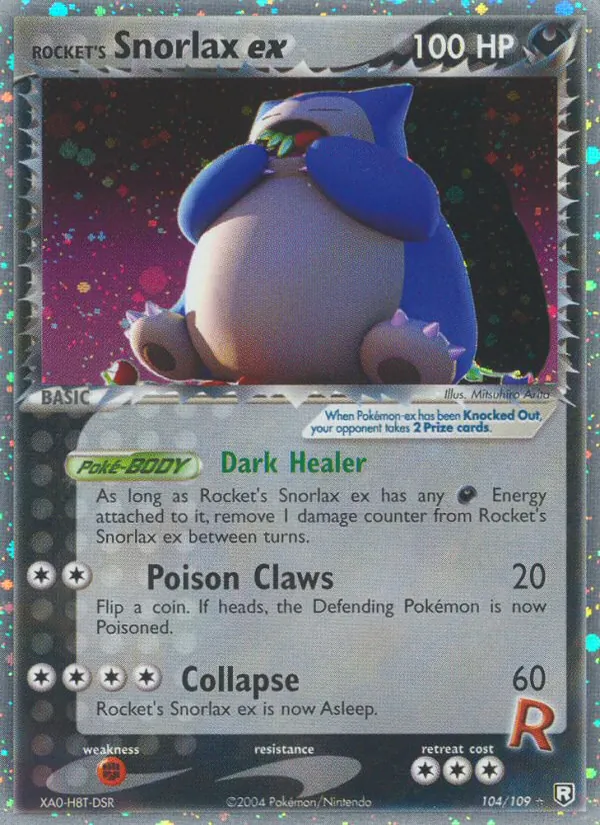 Rocket's Snorlax ex 104 · Team Rocket Returns