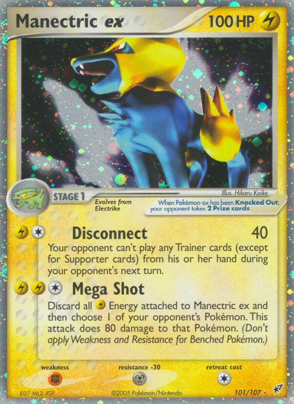 Manectric ex 101 · Deoxys