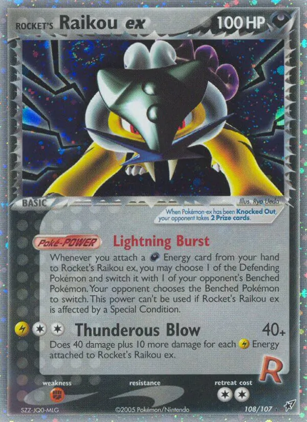 Rocket's Raikou ex 108 · Deoxys