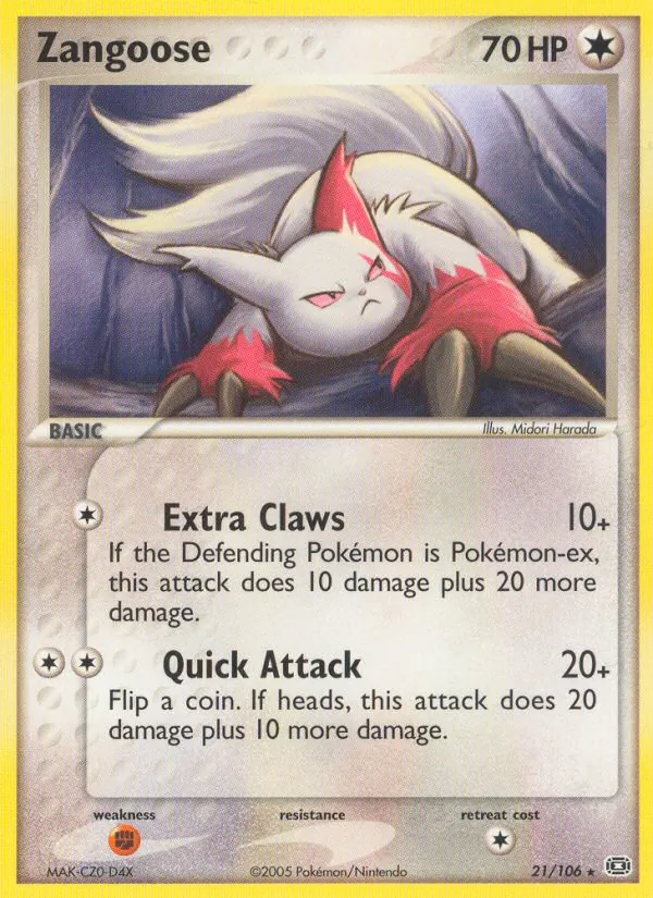 Zangoose 21 · Emerald