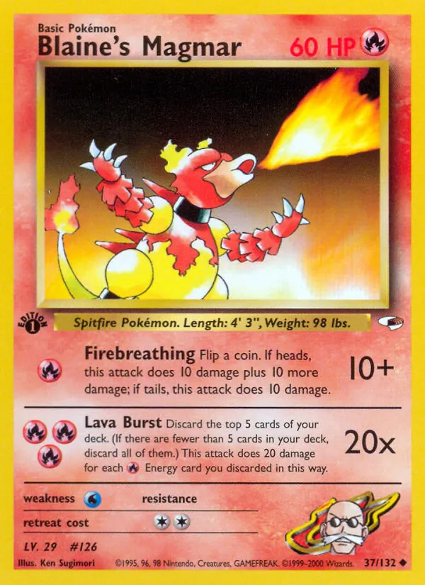Blaine's Magmar 37 · Gym Heroes