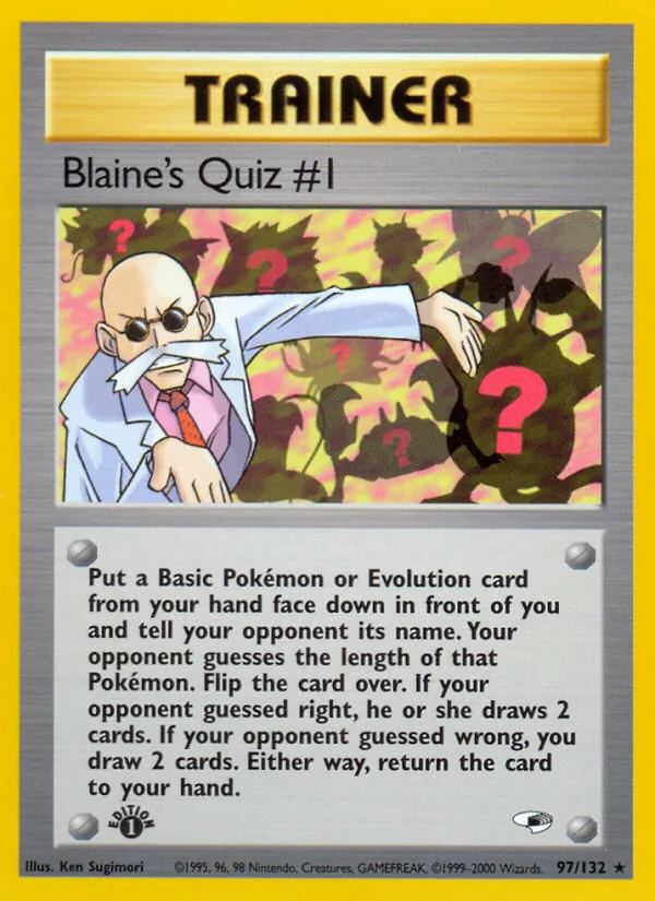 Blaine's Quiz #1 97 · Gym Heroes