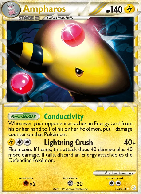 Ampharos 105 · HeartGold SoulSilver