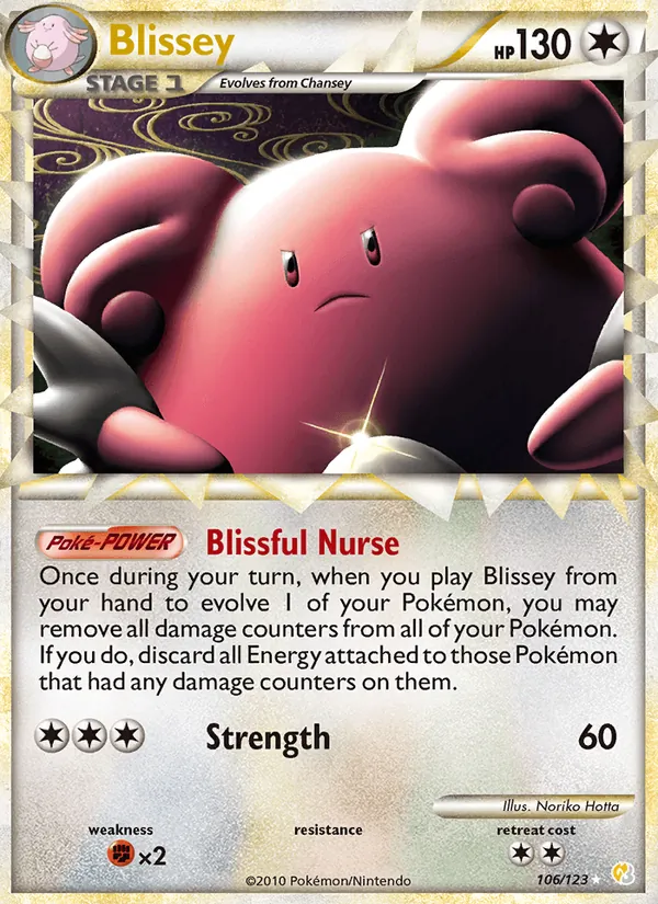 Blissey 106 · HeartGold SoulSilver