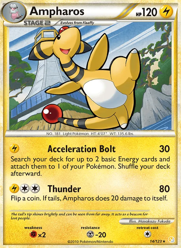 Ampharos 14 · HeartGold SoulSilver