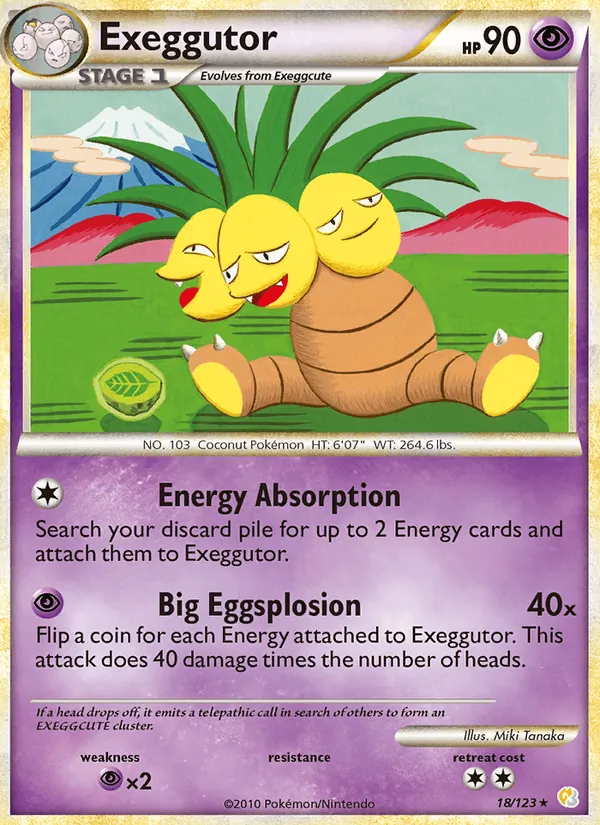 Exeggutor 18 · HeartGold SoulSilver