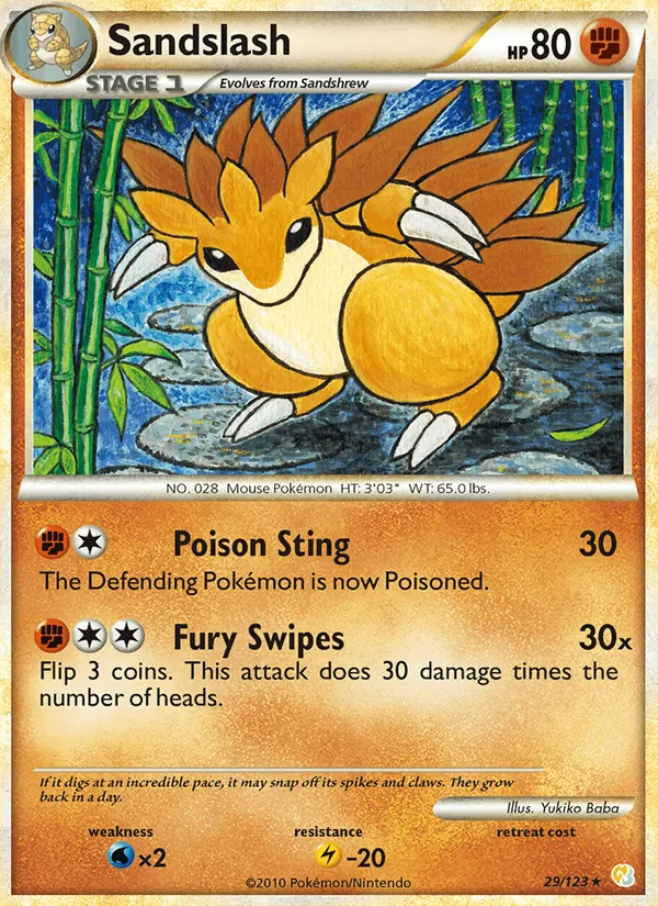 Sandslash 29 · HeartGold SoulSilver