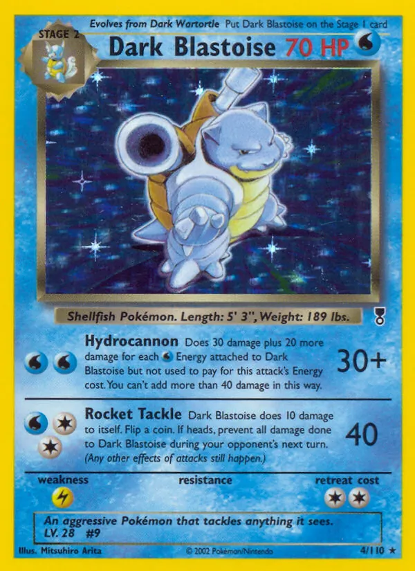 Dark Blastoise 4 · Legendary Collection