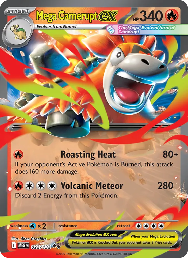 Mega Camerupt ex 022 · Mega Evolution