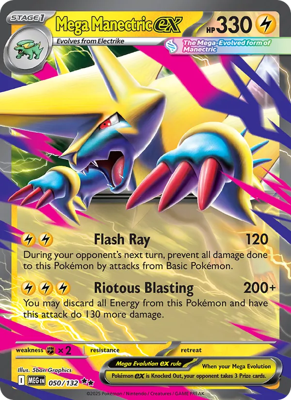 Mega Manectric ex 050 · Mega Evolution