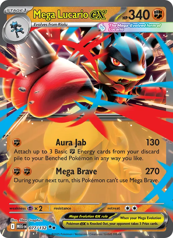 Mega Lucario ex 077 · Mega Evolution
