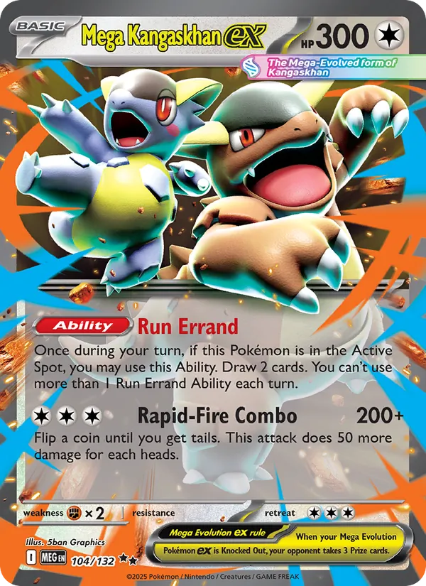 Mega Kangaskhan ex 104 · Mega Evolution