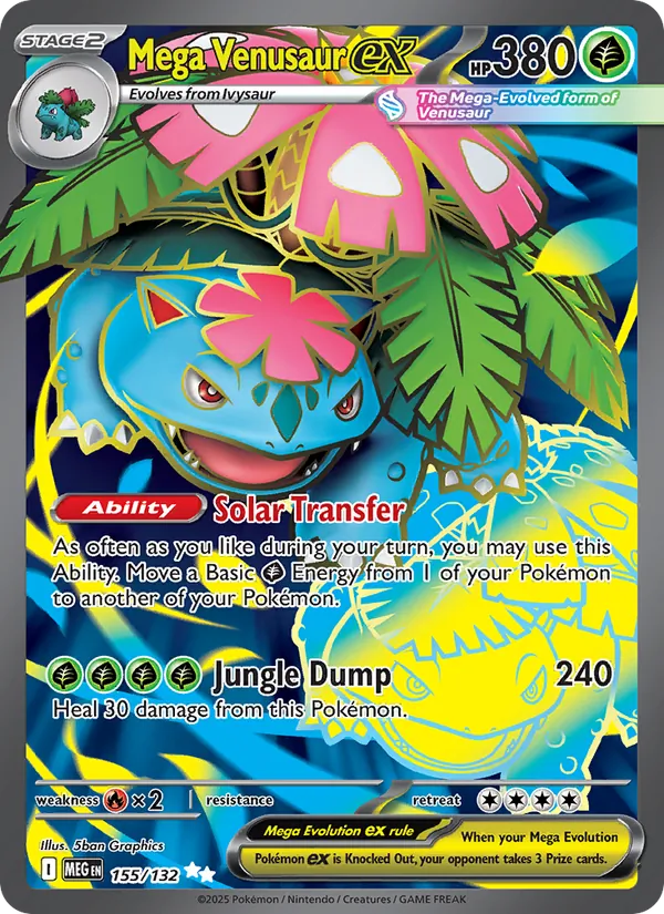 Mega Venusaur ex 155 · Mega Evolution