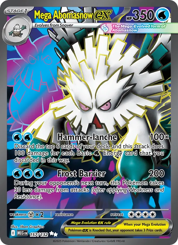 Mega Abomasnow ex 157 · Mega Evolution
