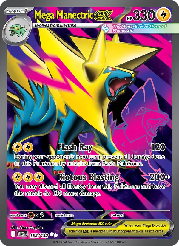 Mega Manectric ex 158 · Mega Evolution