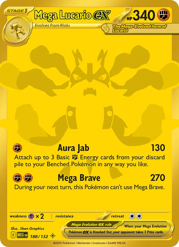 Mega Lucario ex 188 · Mega Evolution
